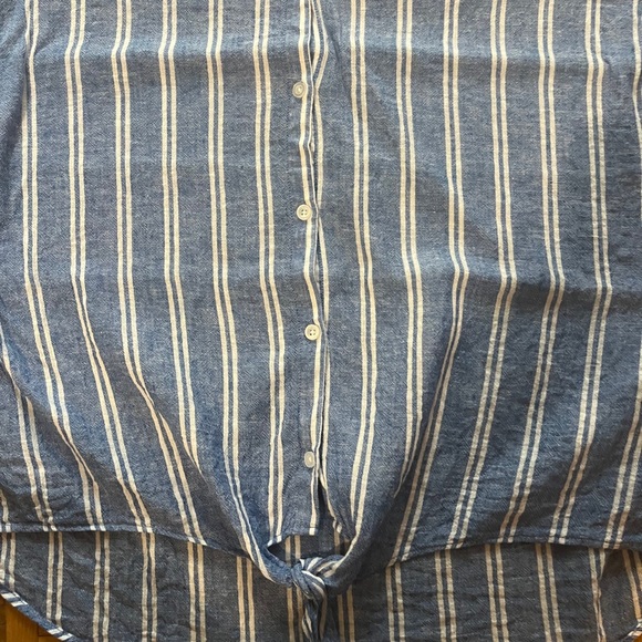 Jacks Girlfriend Striped Tie Blouse - Picture 5 of 5